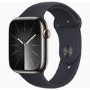 Apple Watch Series 9 GPS + Cellular 41mm Graphite Stainless Steel Case with Midnight Sport Band - S/M