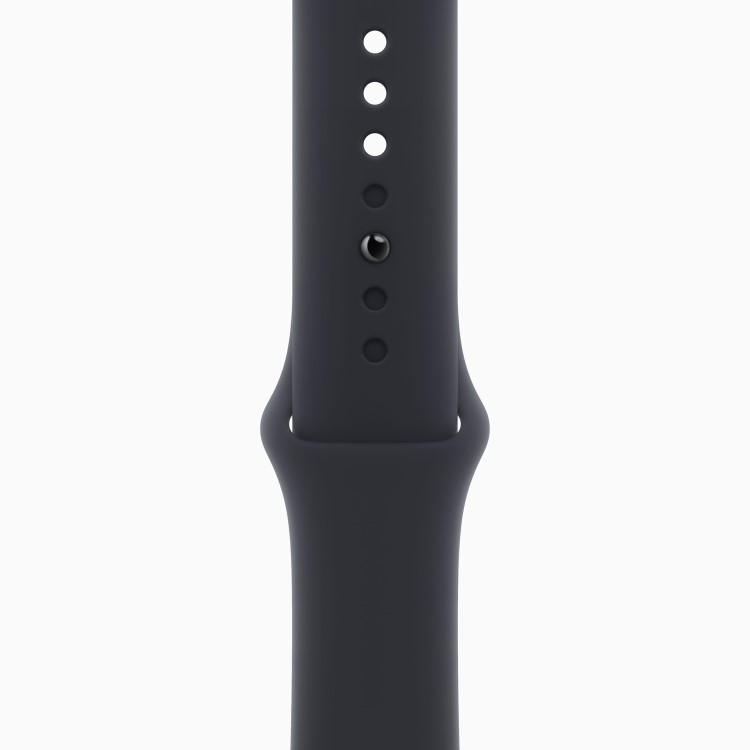 Apple Watch Series 9 GPS + Cellular 41mm Graphite Stainless Steel Case with Midnight Sport Band - M/L