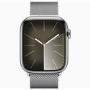 Apple Watch Series 9 GPS + Cellular 41mm Silver Stainless Steel Case with Silver Milanese Loop