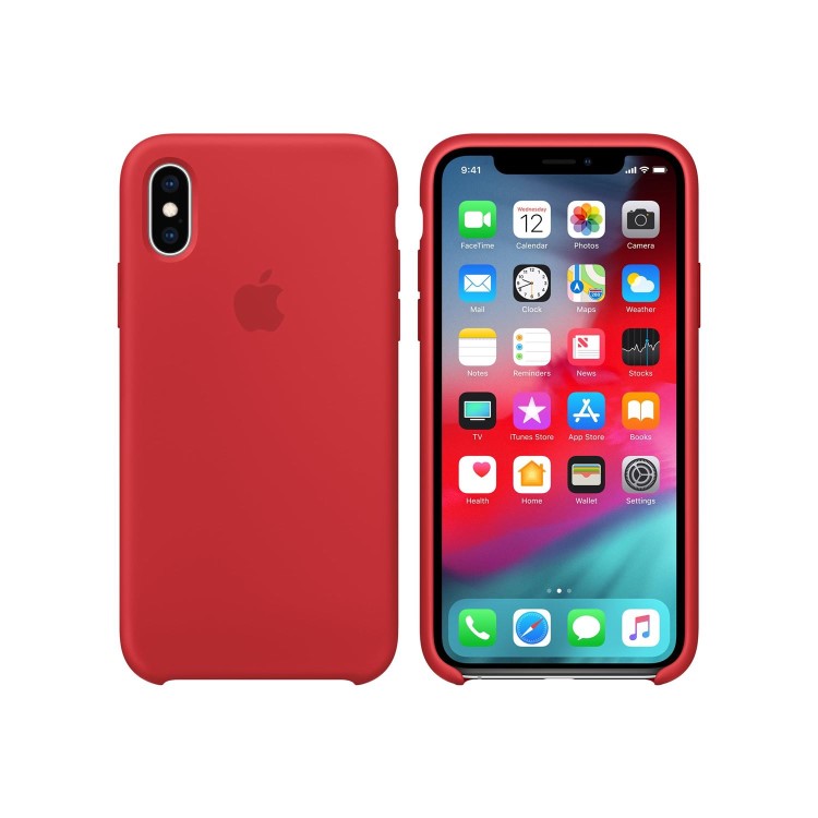 iPhone XS Silicone Case - PRODUCT RED