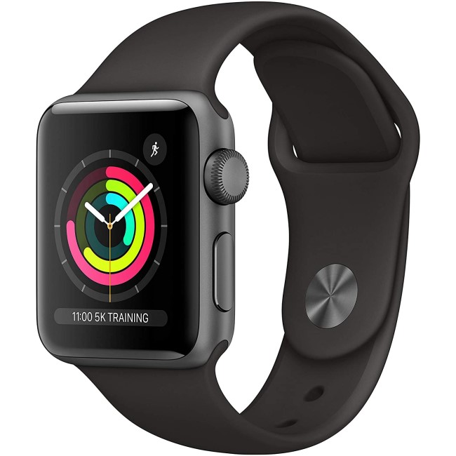 Apple Watch Series 3 GPS 42mm Space Grey Aluminium Case with Black Sport Band