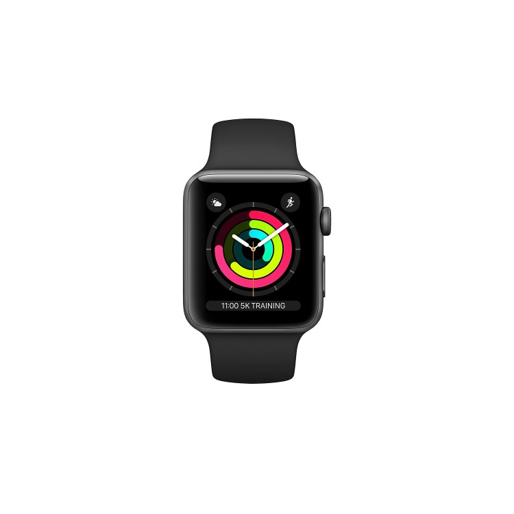 Apple Watch Series 3 GPS 42mm Space Grey Aluminium Case with Black Sport Band