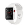 Apple Watch Series 3 GPS + Cellular 38mm Silver Aluminium Case with White Sport Band