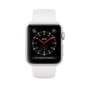 Apple Watch Series 3 GPS + Cellular 38mm Silver Aluminium Case with White Sport Band