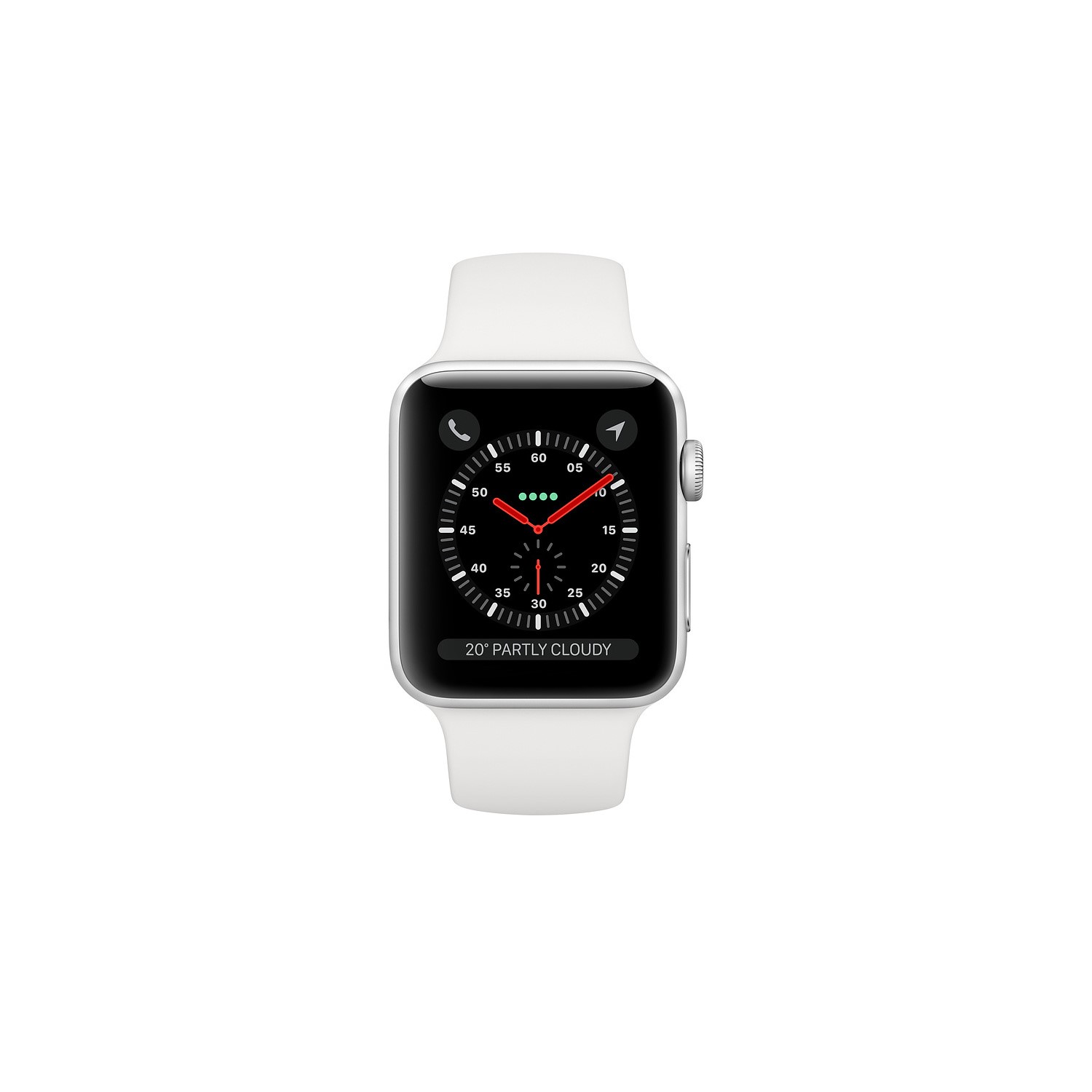 Apple Watch Series GPS Cellular 38mm Silver Aluminium Case