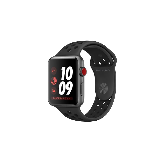 Apple Watch Nike+ Series 3 GPS + Cellular 38mm Space Grey Aluminium Case with Anthracite/Black Nike