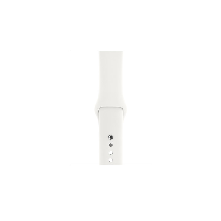 Apple Watch Series 3 GPS + Cellular 42mm Silver Aluminium Case with White Sport Band