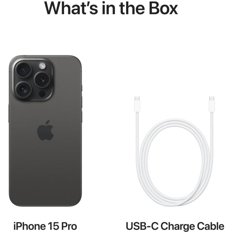 Apple iPhone 15 Pro 512GB 5G SIM Free Smartphone - Black Titanium