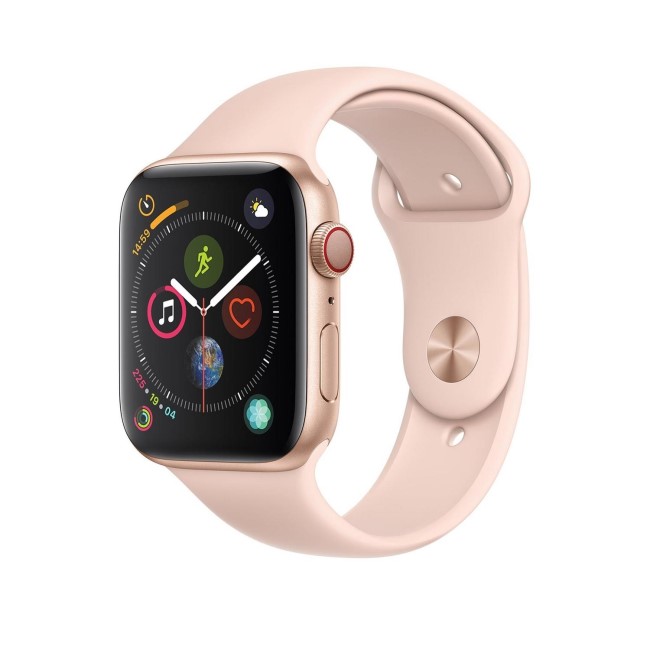 Apple Watch Series 4 GPS + Cellular 44mm Gold Aluminium Case with Pink Sand Sport Band