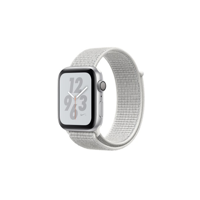 GRADE A1 - Apple Watch Nike+ Series 4 GPS + Cellular 40mm Silver Aluminium Case with Summit White Nike Sport L