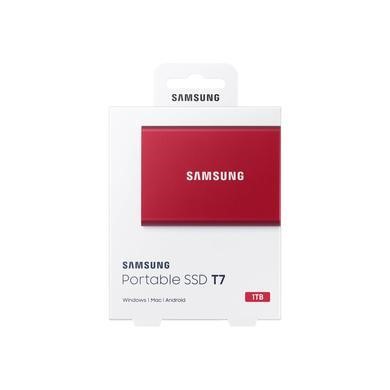 Samsung T7 External Portable SSD 1TB - Red