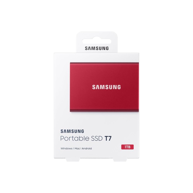 Samsung T7 External Portable SSD 1TB - Red