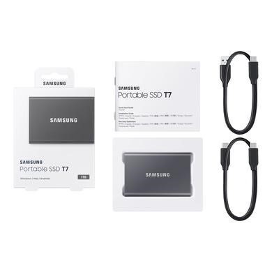 Samsung T7 External Portable SSD 1TB - Grey