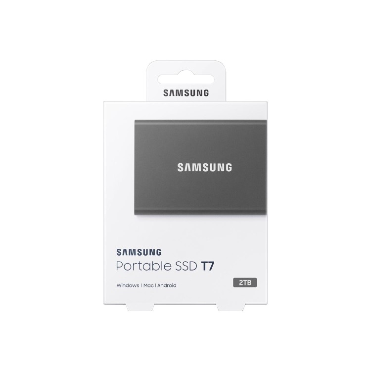 Samsung T7External  Portable SSD 2TB - Grey