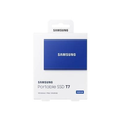 Samsung T7 External Portable SSD 500GB - Blue