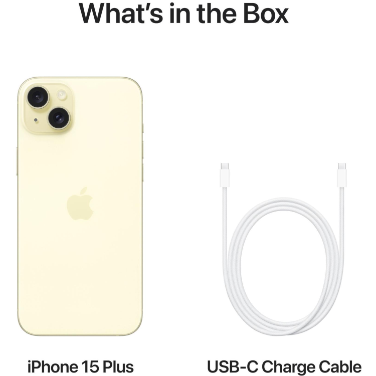 Apple iPhone 15 Plus Yellow 6.7" 512GB 5G Unlocked & SIM Free Smartphone