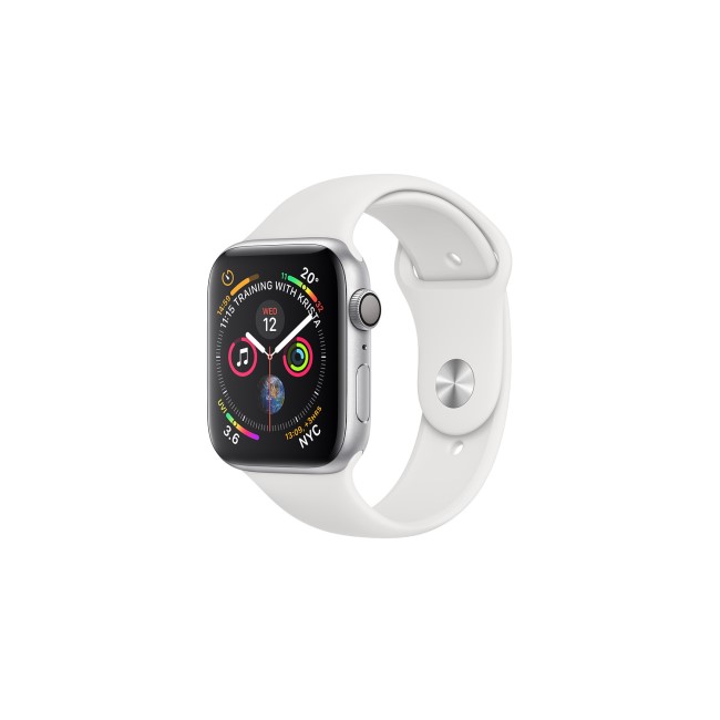 Apple Watch Series 4 GPS 40mm Silver Aluminium Case with White Sport Band