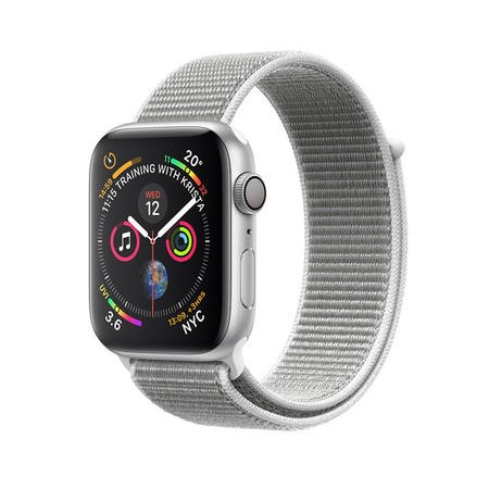 series 4 silver aluminum case seashell sport loop