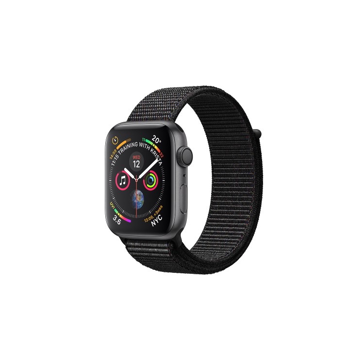 Apple Watch Series 4 GPS 44mm Space Grey Aluminium Case with Black Sport Loop