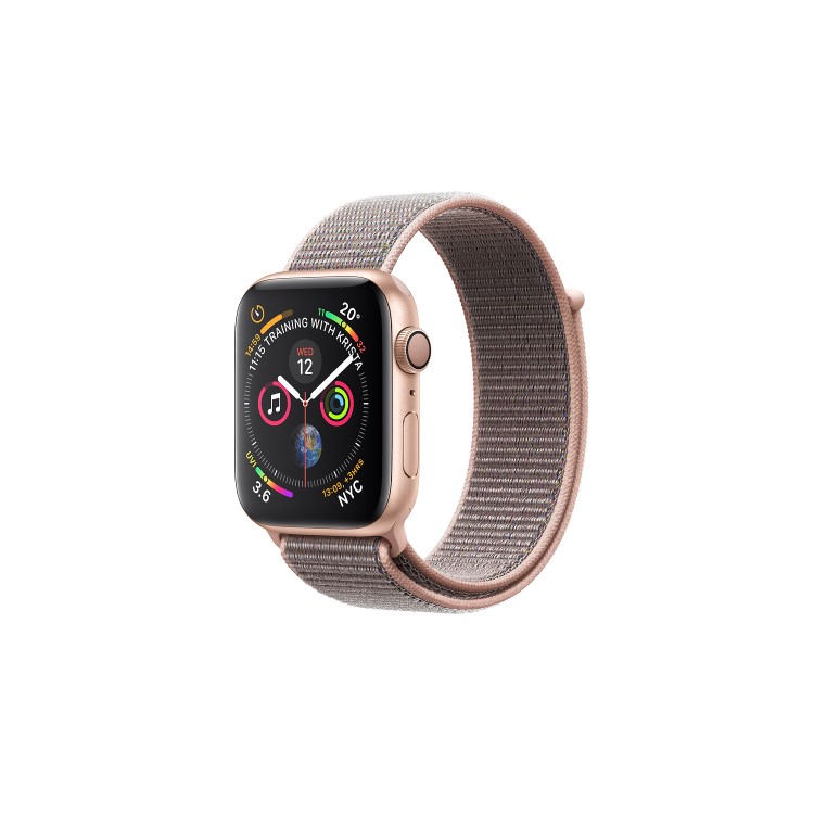 Apple Watch Series 4 GPS 44mm Gold Aluminium Case with Pink Sand Sport Loop