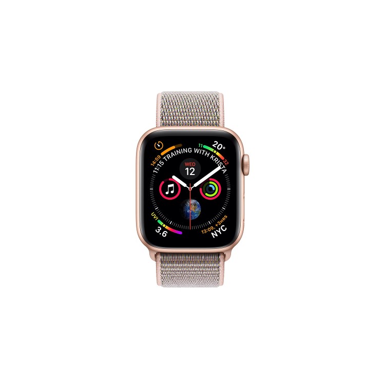 Apple Watch Series 4 GPS 44mm Gold Aluminium Case with Pink Sand Sport Loop