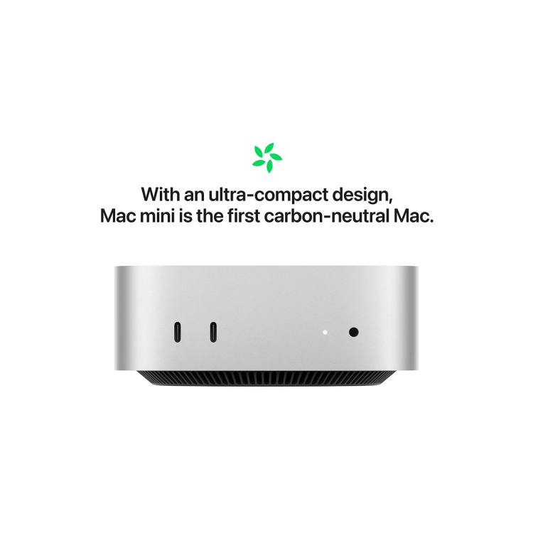 Apple Mac Mini M4 16GB RAM 256GB SSD 10-Core GPU - Silver