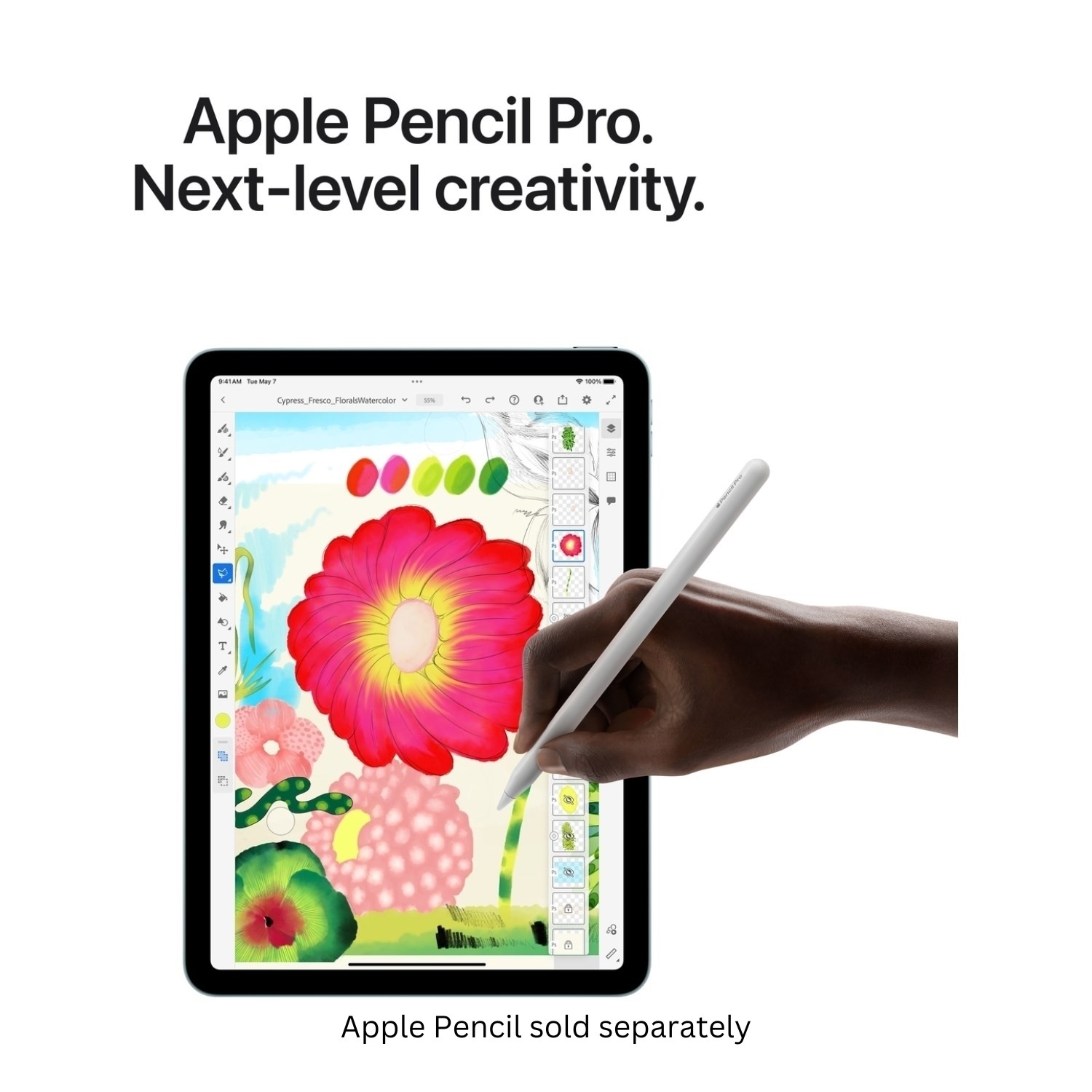 iPad本体 iPad Air starlight 256GB + Apple Pencil Apple iPad Air 2024 11