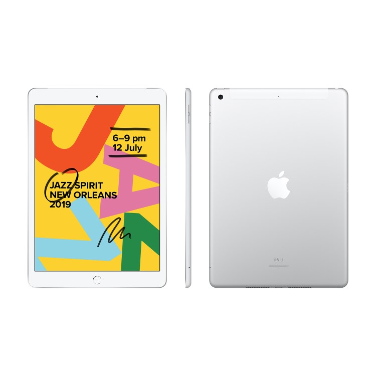 Refurbished Apple iPad 128GB Cellular 10.2" 2019 -  Silver