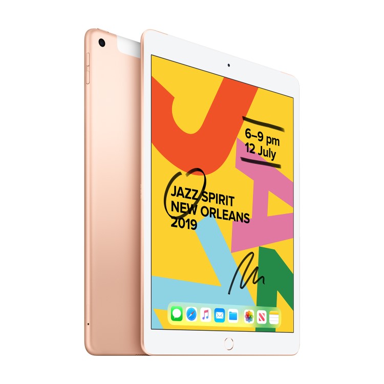 Apple iPad WiFi + Cellular 128GB 10.2 Inch 2019 Tablet - Gold