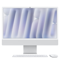 Apple iMac 2024 M4 10-Core 16GB RAM 256GB SSD 24 Inch 4.5K All-in-One PC - Silver