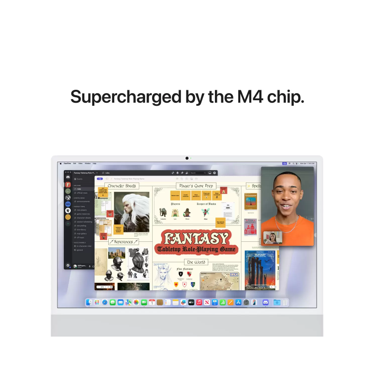 Apple iMac 2024 M4 10-Core 16GB RAM 256GB SSD 24 Inch 4.5K All-in-One PC - Silver