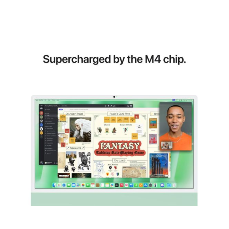 Apple iMac 2024 M4 10-Core 16GB RAM 512GB SSD 24 Inch 4.5K All-in-One PC - Green