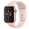 GRADE A1 - Apple Watch Series 5 GPS + Cellular 44mm Gold Aluminium Case with Pink Sand Sport Band