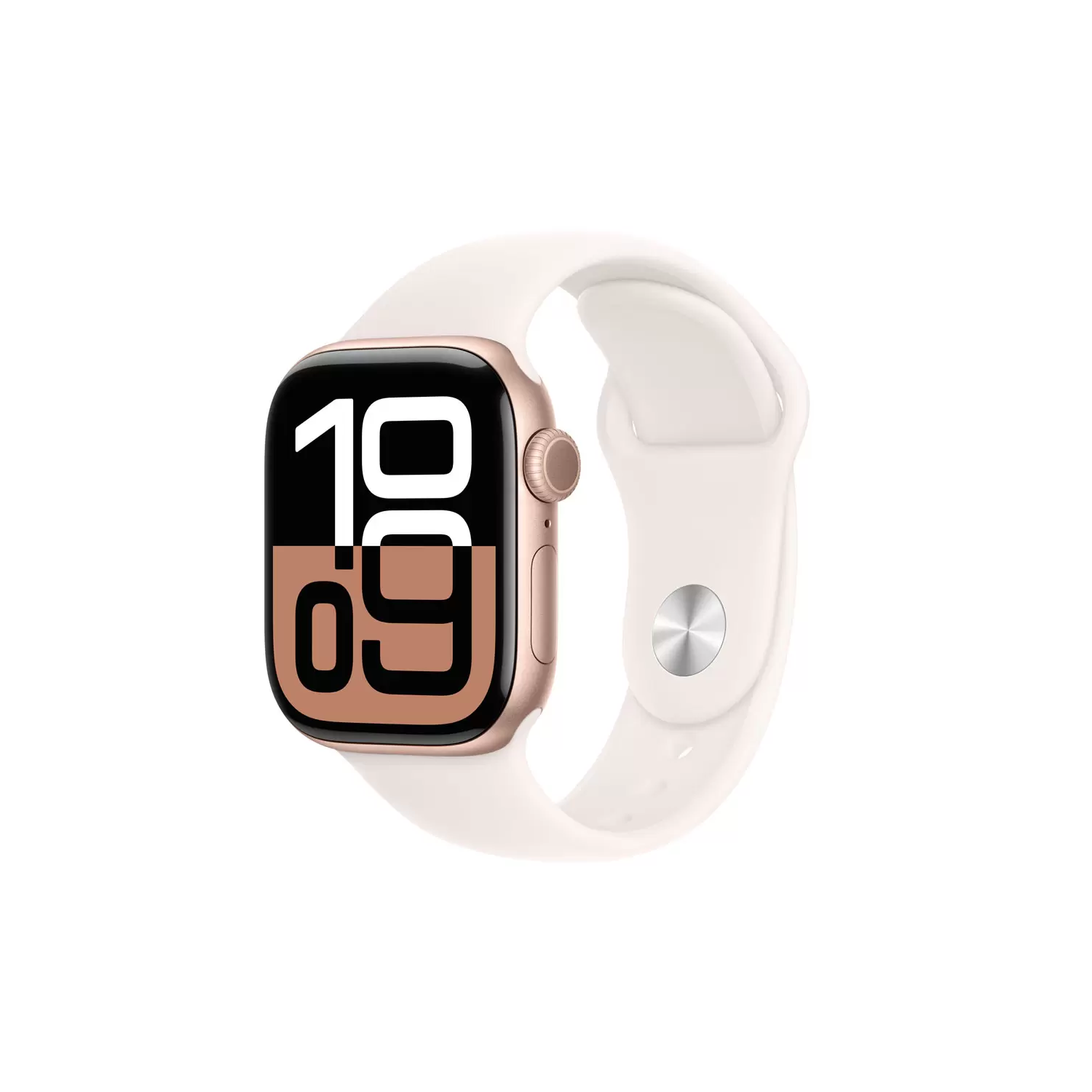 Watch Series 10 GPS 42mm Rose Gold Aluminium Case Light Blush Sport Band S M