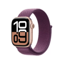 MWWK3QA/A Apple Watch Series 10 GPS 42mm Rose Gold Aluminium Case with Plum Sport Loop