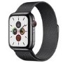 Apple Watch Series 5 GPS + Cellular 44mm Space Black Stainless Steel Case with Space Black Milanese