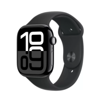 Apple Watch Series 10 GPS 46mm Jet Black Aluminium Case with Black Sport Band - S/M Apple Watch Series 10 GPS 46mm Jet Black Aluminium Case with Black Sport Band - S/M
