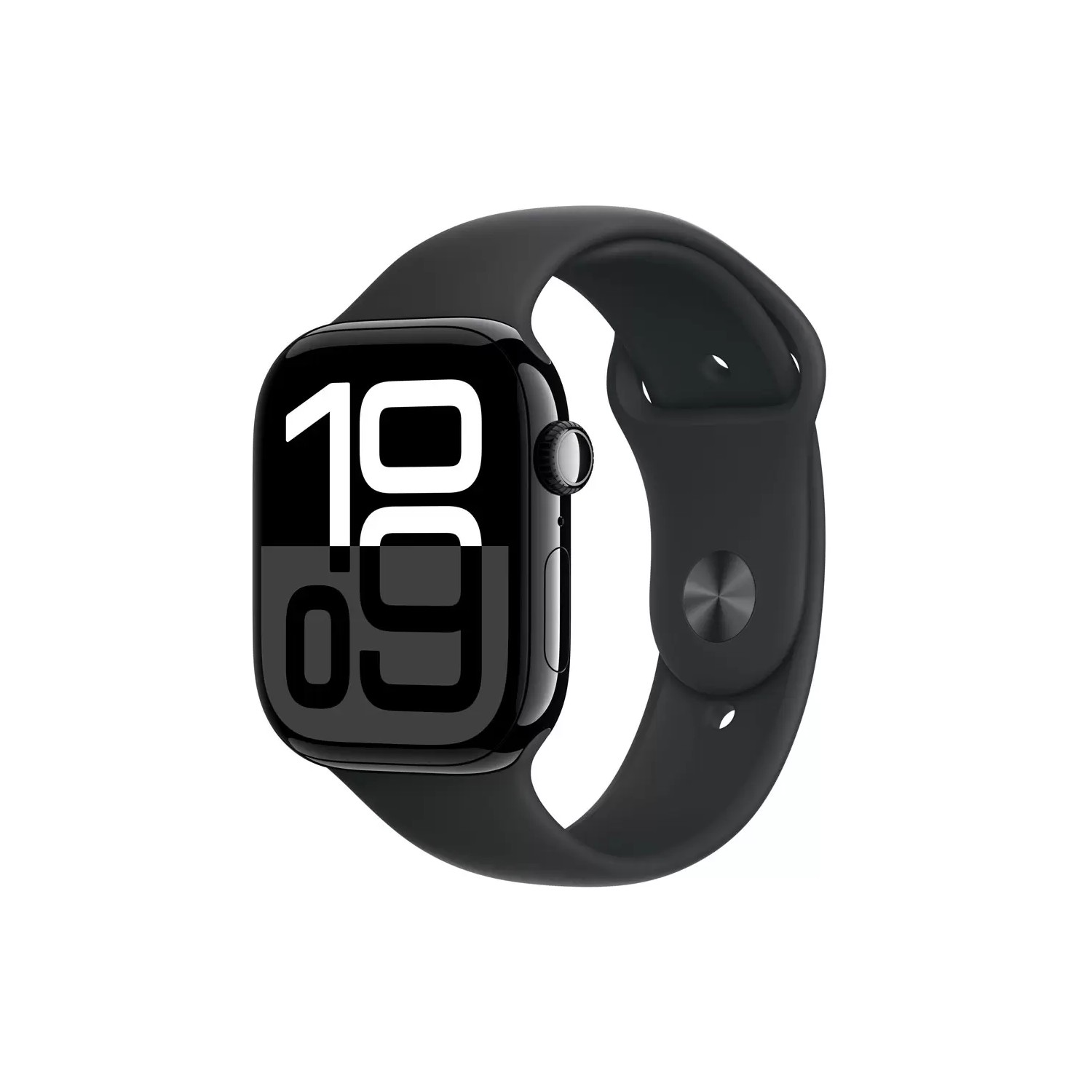 Watch Series 10 GPS 46mm Jet Black Aluminium Case Black Sport Band S M
