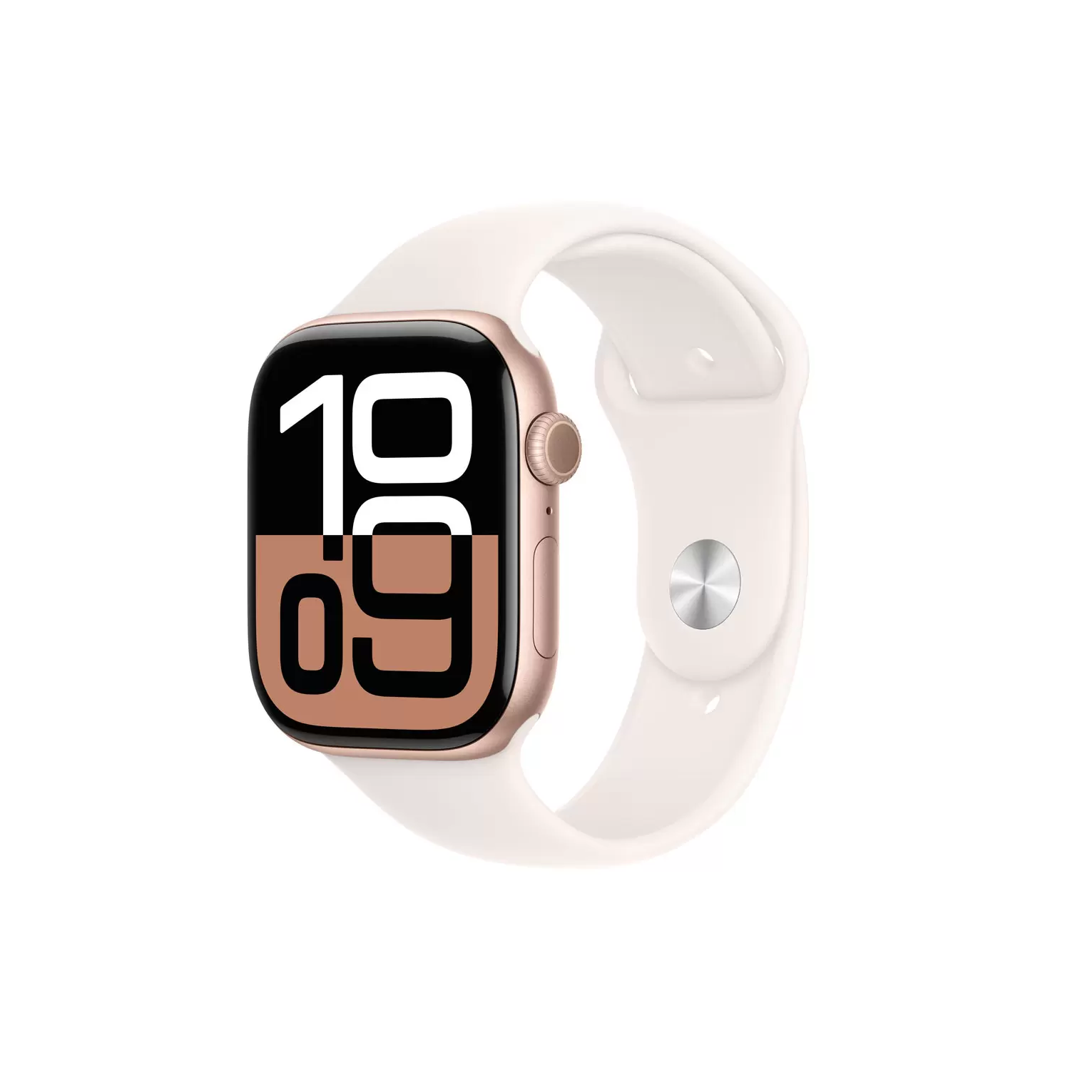 Watch Series 10 GPS 46mm Rose Gold Aluminium Case Light Blush Sport Band M L