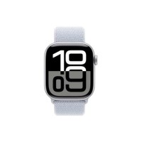 Apple Watch Series 10 GPS + Cellular 42mm Silver Aluminium Case with Blue Cloud Sport Loop Apple Watch Series 10 GPS + Cellular 42mm Silver Aluminium Case with Blue Cloud Sport Loop