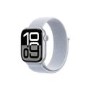 Apple Watch Series 10 GPS + Cellular 42mm Silver Aluminium Case with Blue Cloud Sport Loop