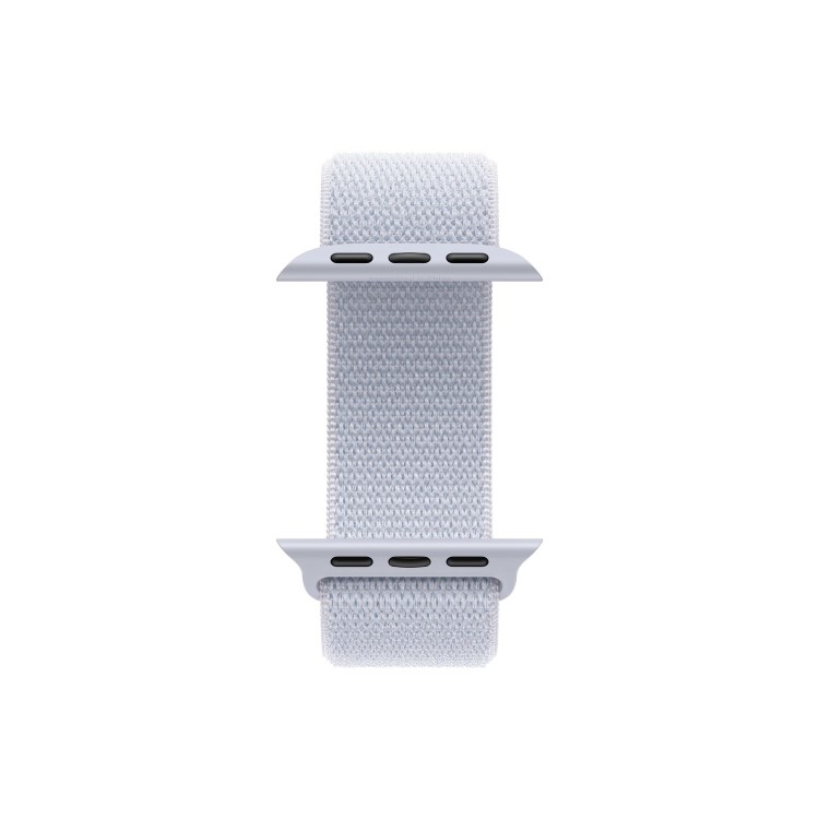 Apple Watch Series 10 GPS + Cellular 42mm Silver Aluminium Case with Blue Cloud Sport Loop