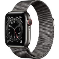 Apple Watch Series 5 GPS + Cellular 40mm Space Black Stainless Steel Case with Space Black Milanese Loop Apple Watch Series 5 GPS + Cellular 40mm Space Black Stainless Steel Case with Space Black Milanese Loop