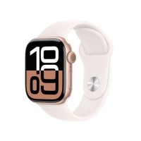 Apple Watch Series 10 GPS + Cellular 42mm Rose Gold Aluminium Case with Light Blush Sport Band - M/L Apple Watch Series 10 GPS + Cellular 42mm Rose Gold Aluminium Case with Light Blush Sport Band - M/L