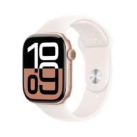 Apple Watch Series 10 GPS + Cellular 46mm Rose Gold Aluminium Case with Light Blush Sport Band - S/M Apple Watch Series 10 GPS + Cellular 46mm Rose Gold Aluminium Case with Light Blush Sport Band - S/M