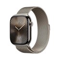 MWYC3QA/A Apple Watch Series 10 GPS + Cellular 46mm Natural Titanium Case with Natural Milanese Loop - M/L