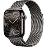 Apple Watch Series 10 GPS + Cellular 42mm Slate Titanium Case with Slate Milanese Loop Apple Watch Series 10 GPS + Cellular 42mm Slate Titanium Case with Slate Milanese Loop