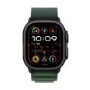 Apple Watch Ultra 2 GPS + Cellular 49mm Black Titanium with Dark Green Alpine Loop - Small