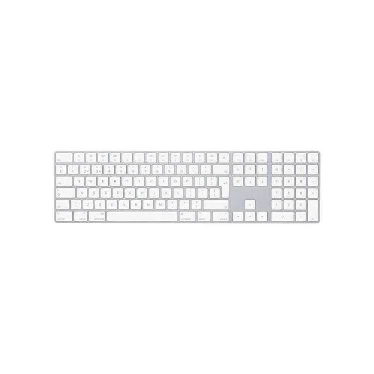 Apple Magic w/ Numeric Keypad Keyboard Universal Bluetooth QWERTY UK White