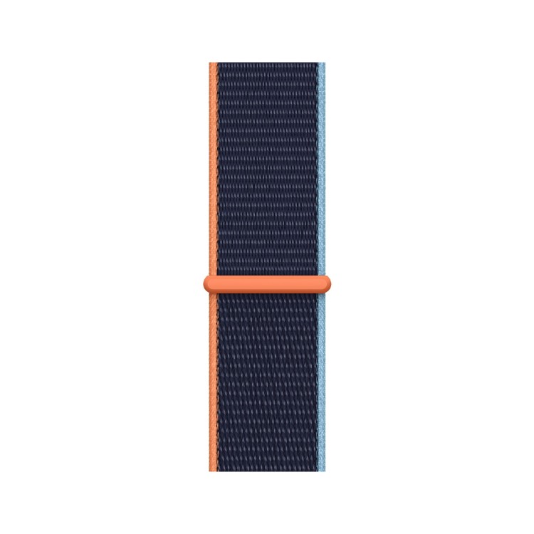 Apple Watch SE GPS + Cellular - 44mm Silver Aluminium Case with Deep Navy Sport Loop